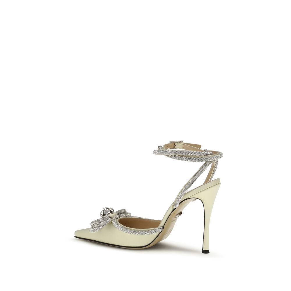 Multicolor Silk High Heel Pumps