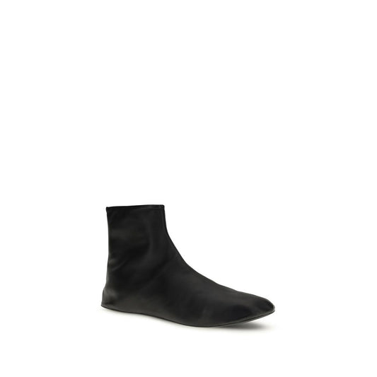 Black Lamb Ovis Aries Ankle Boots