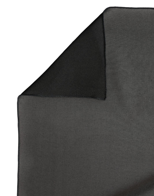 Black Silk Neck Wrap Shawl Stole 200cm x 64cm Scarf