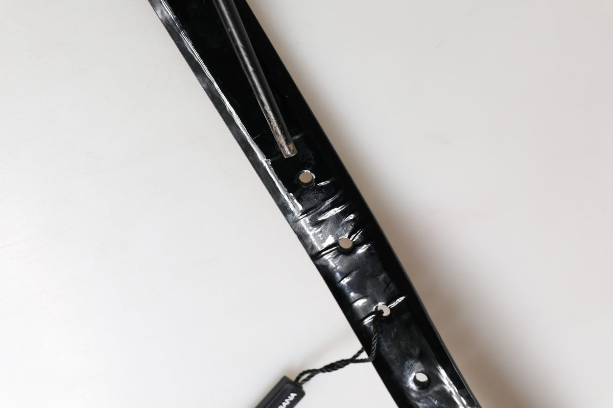 Men Black Classic Leather Metal Buckle Belt