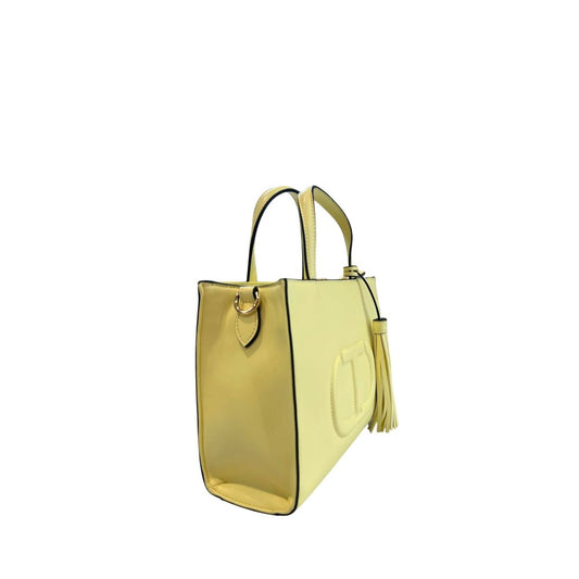 Yellow PU Women Handbag