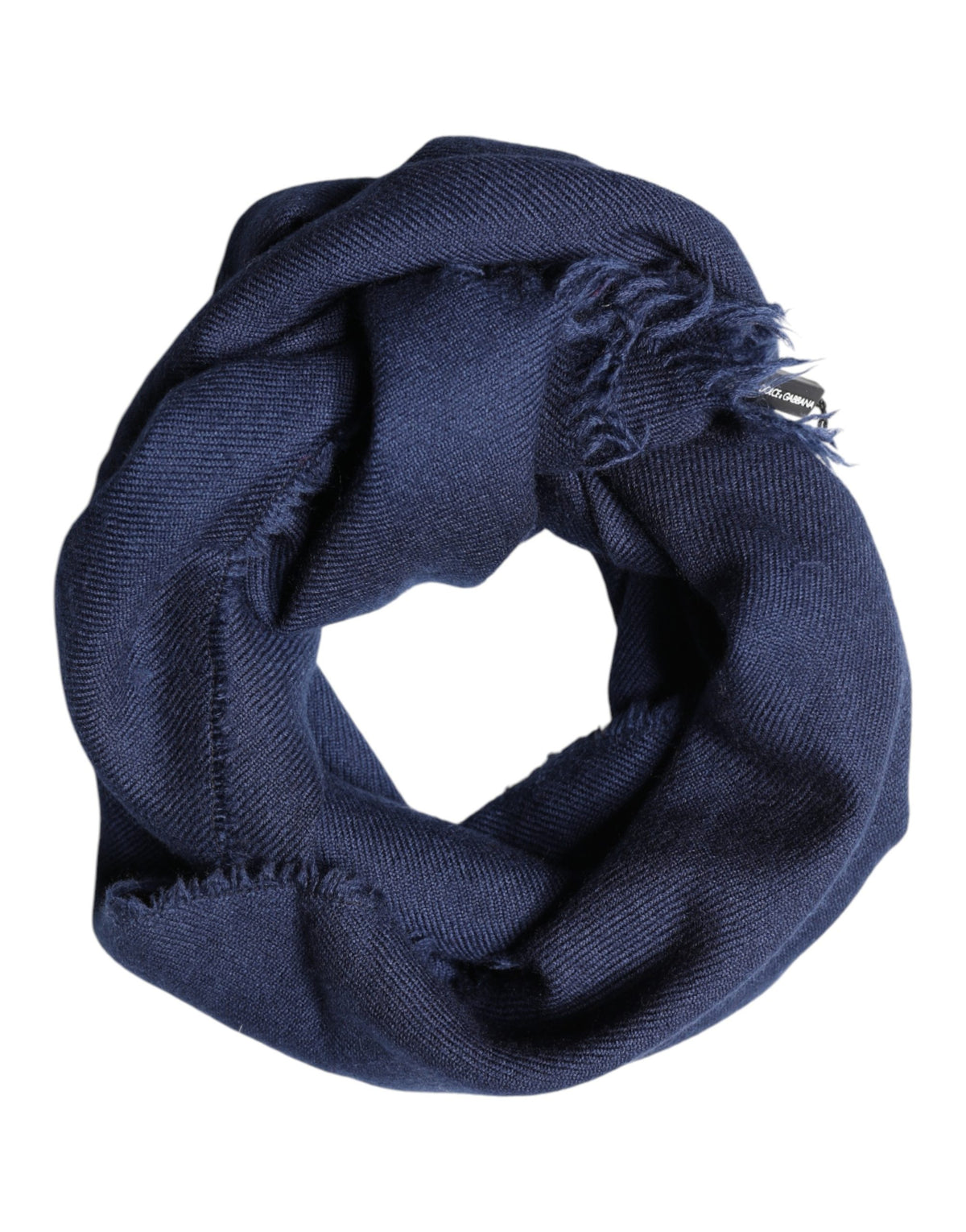 Blue Cashmere Fringes Wrap Foulard 70cm x 200cm Scarf Men