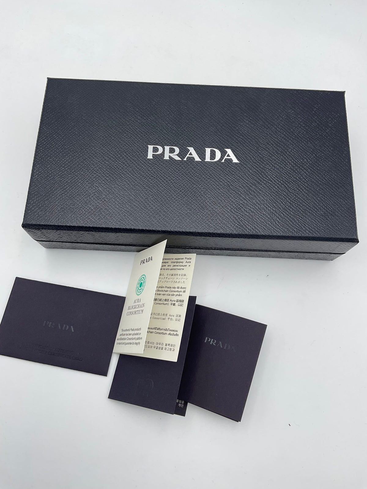 PRADA Powder Saffiano with Card Holder Wallet