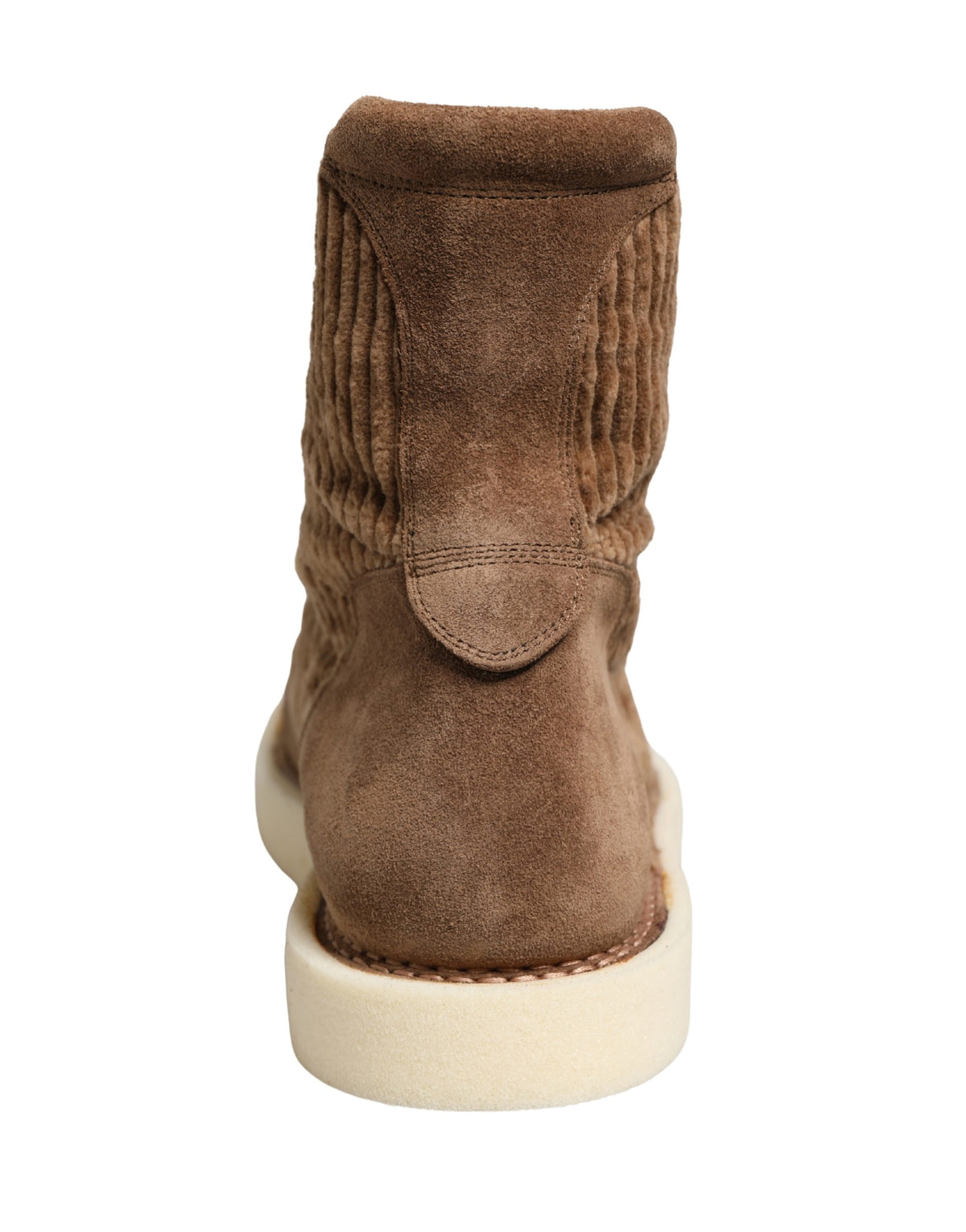 Brown Corduroy High Top Oxford Boots