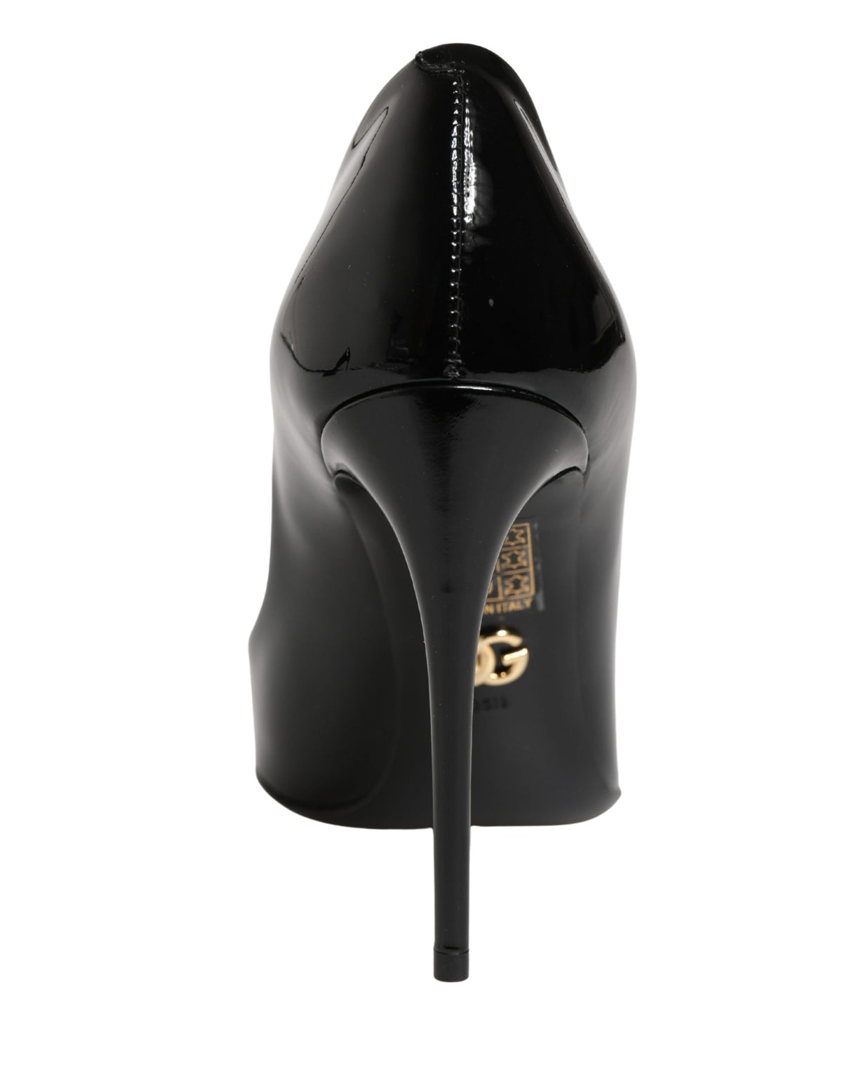 Black Calf Leather Stiletto Heels Pumps Shoes