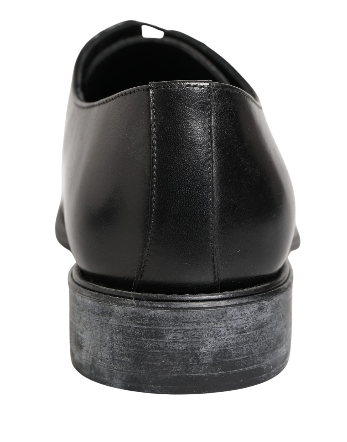 Black Calfskin Leather Derby Men Dress Shoes