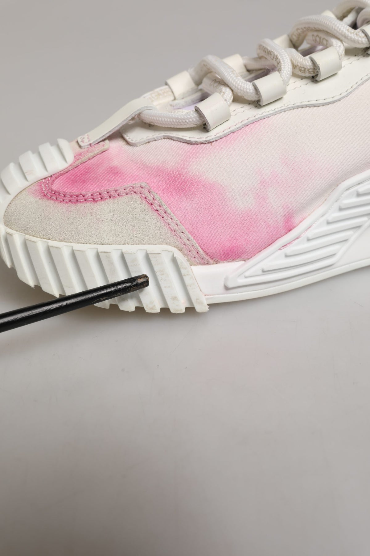 White NS1 Lace Up Low Top Sneakers Shoes