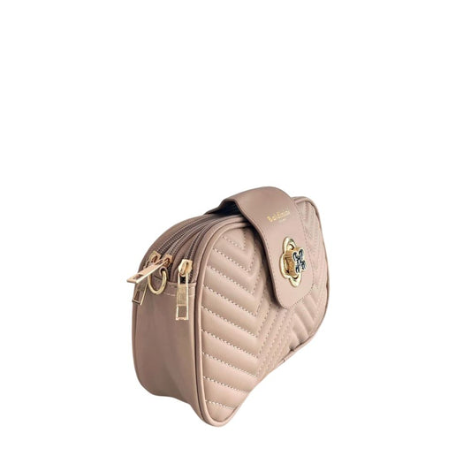 Beige naisten PU-olkalaukku