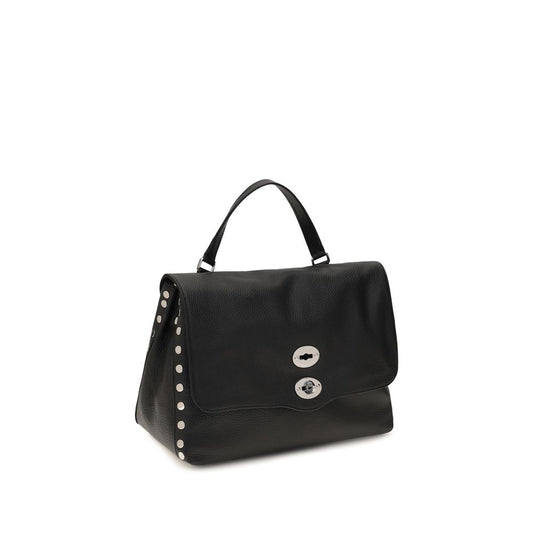 Black Calf Leather Bos Taurus Handbag