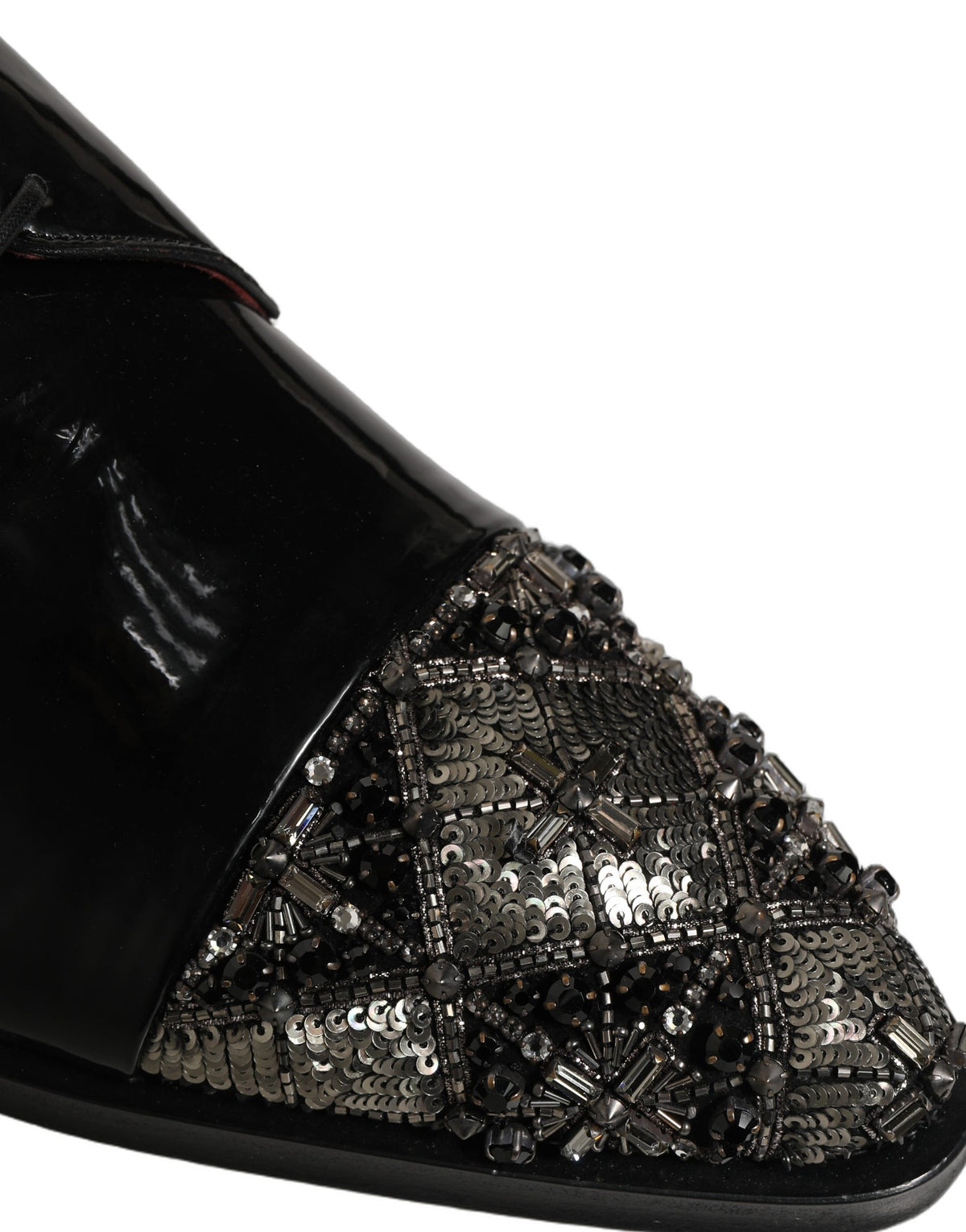 Black Embellished Derby Dress Formal Shoes