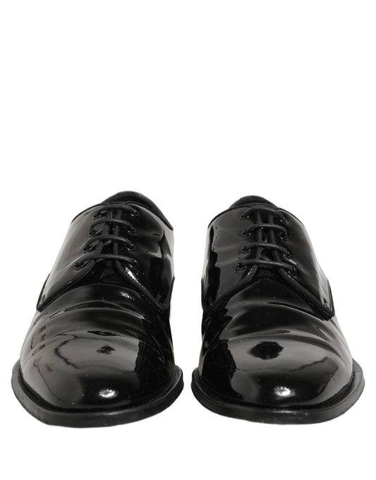 Black Leather Lace Up Derby Dress Formal Shoes