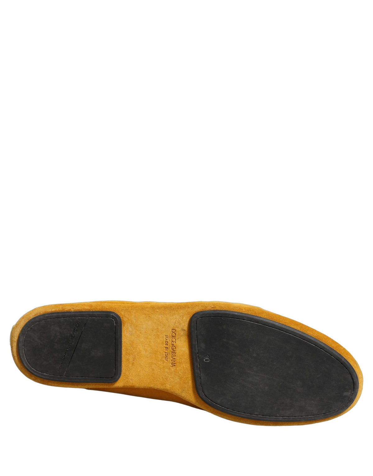 Yellow Velvet Crown Embroidery Loafers Shoes