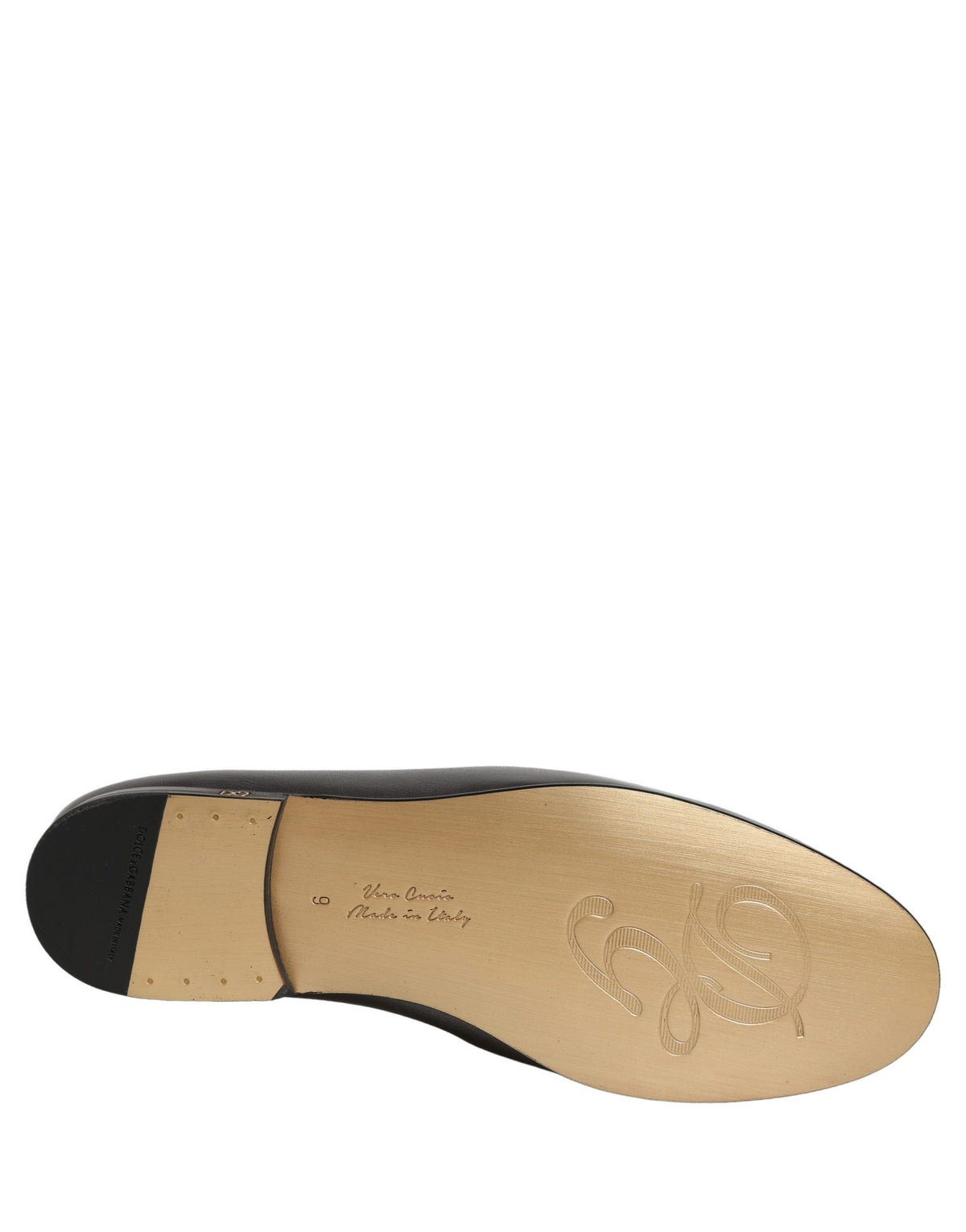 Silver Leather DG Logo Slip On Loafers Shoes