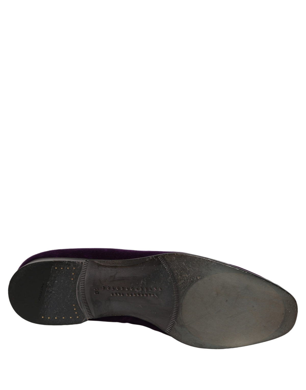 Violet Velvet Rhinestone Sequin Loafers Shoes