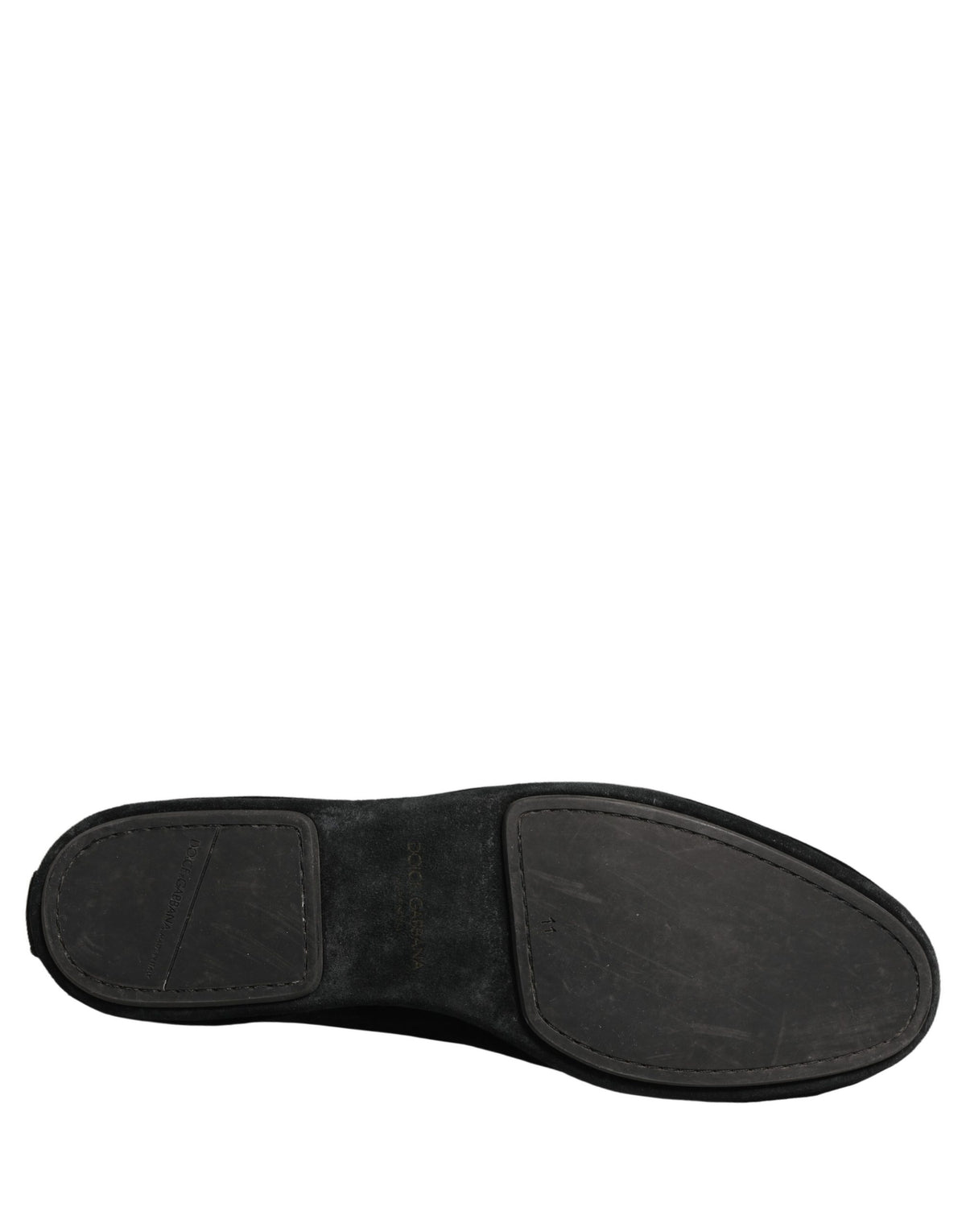 Black Suede Embellished Dress Loafers Shoes