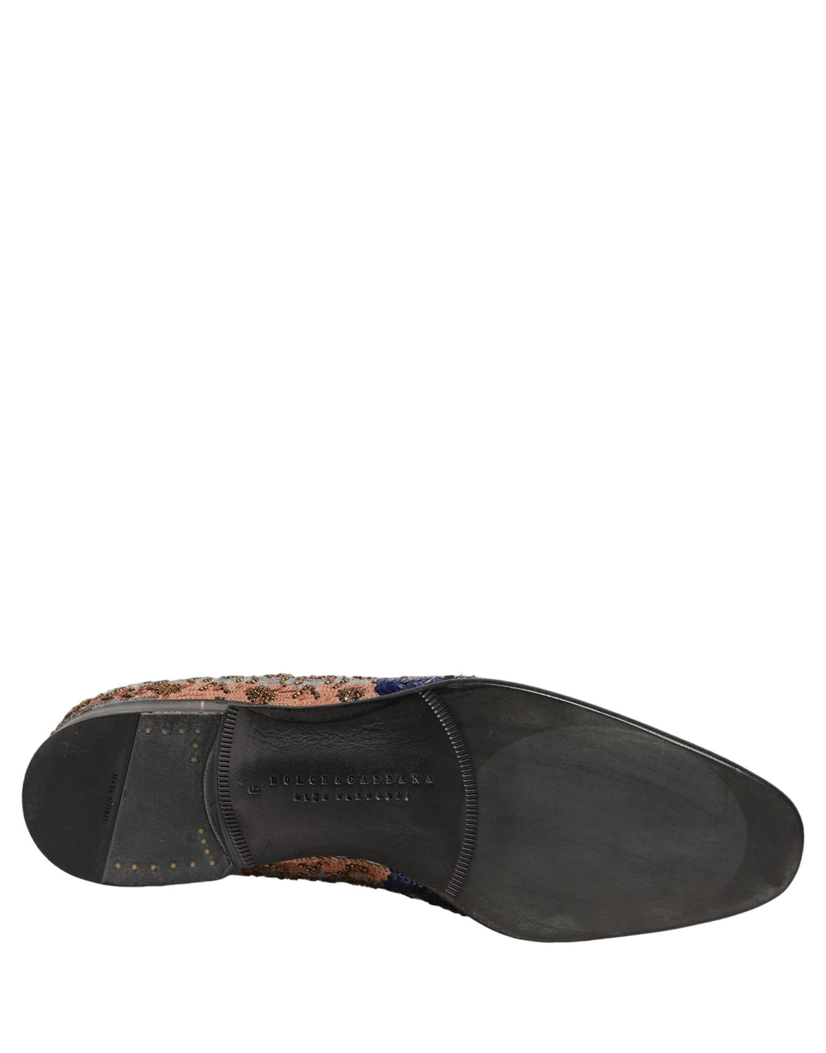 Multicolor Embroidered Sequin Loafers Shoes