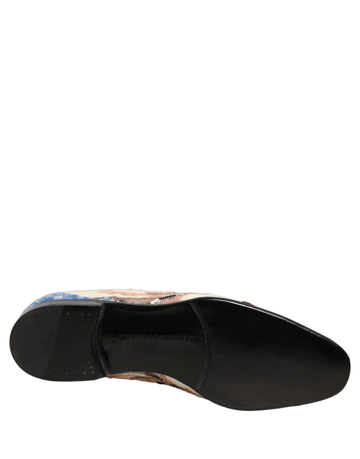 Multicolor Sequin Embroidered Loafers Shoes