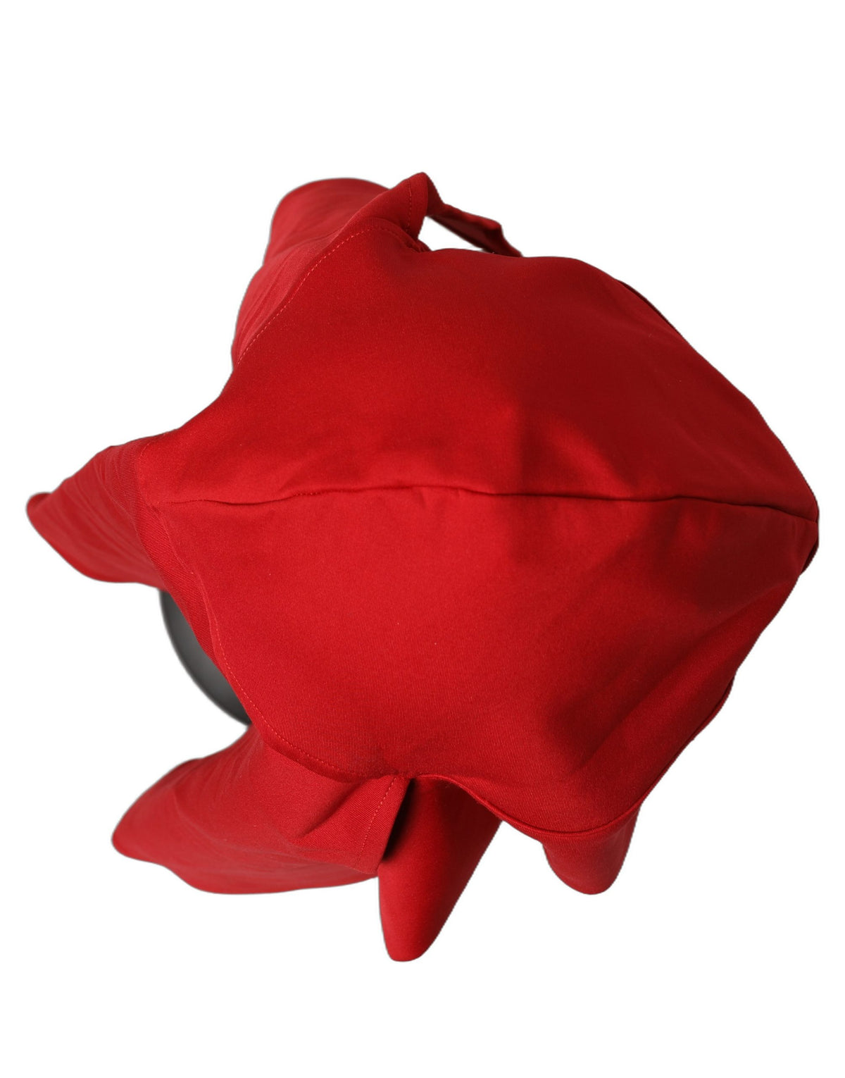 Women Red Polyester Whole Head Wrap Capello Hat
