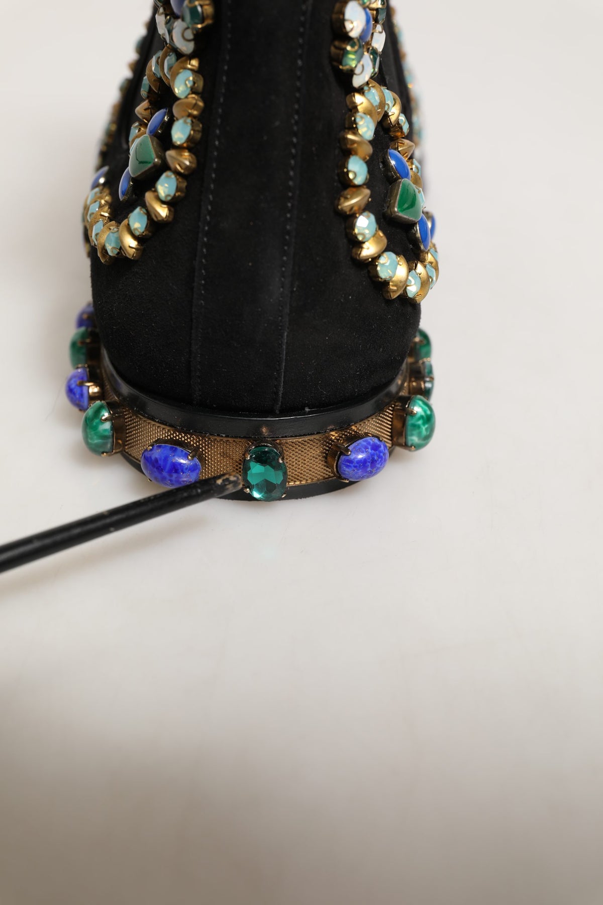 Black Embellished Chelsea Ankle Boots Shoes