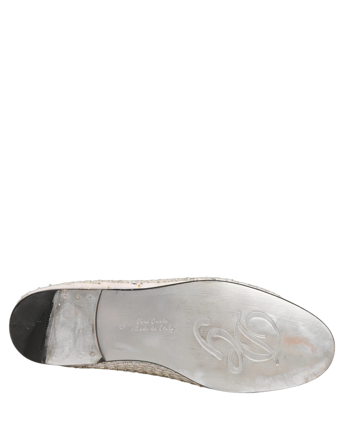 White Satin Embellished Dress Loafers Shoes