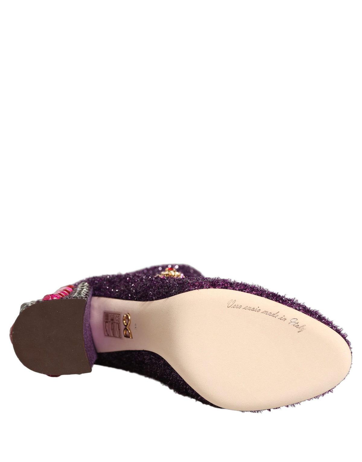 Purple Crystal Lurex Fantasy Boots Shoes