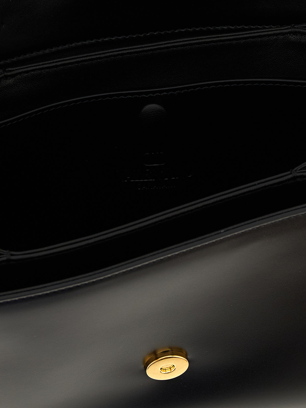 Black Calfskin Shoulder Bag