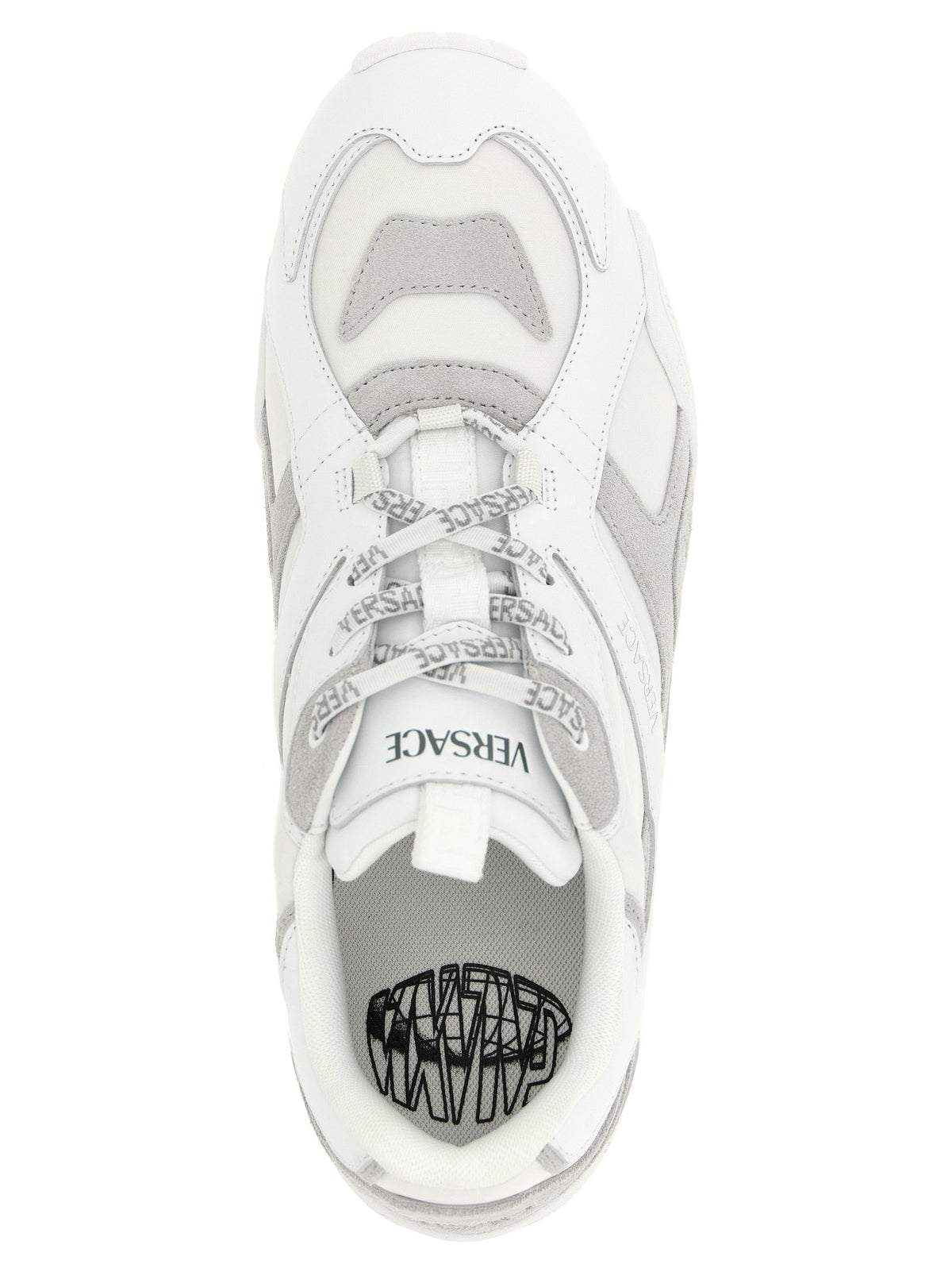 White Calfskin Athletic Sneakers