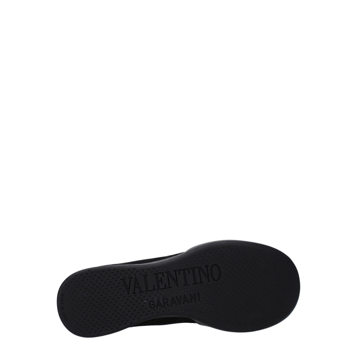 Black Fabric High Top Sneakers