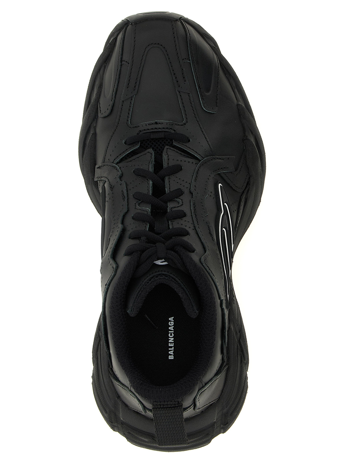 Black Calfskin Athletic Sneakers