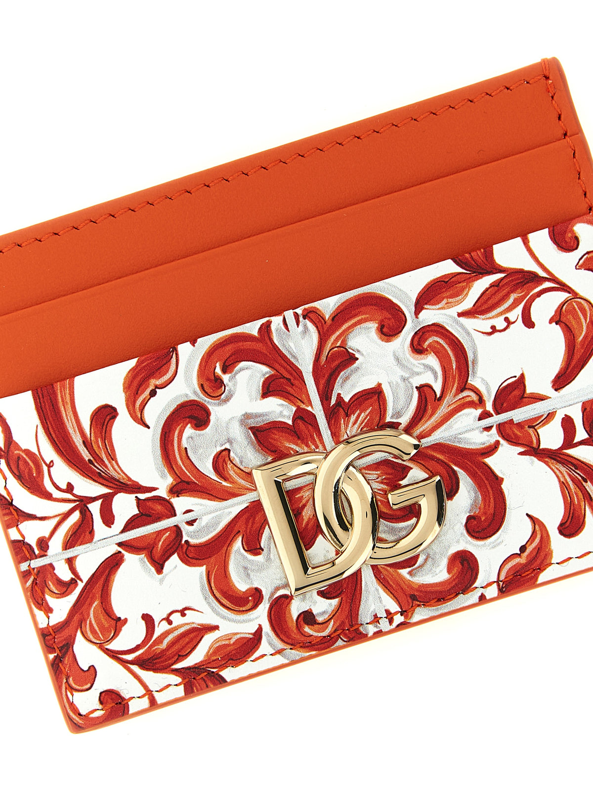 Orange Calfskin Cardholder