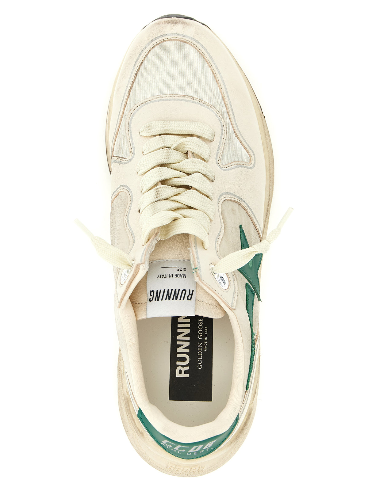 Bicolor Leather Athletic Sneakers