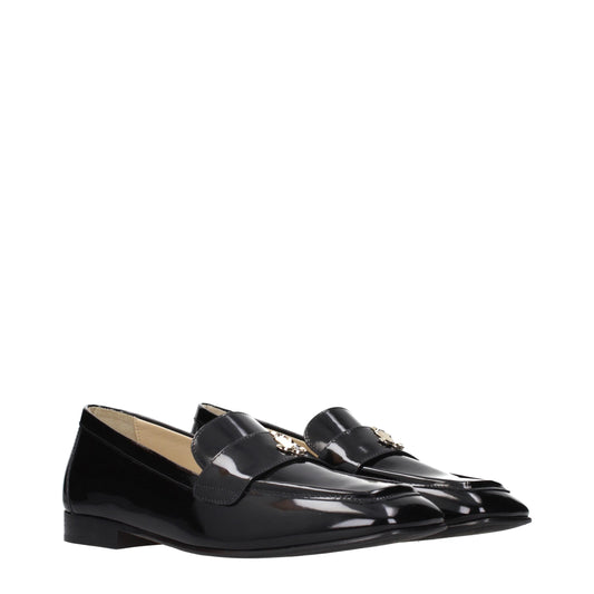 Mustat nahkaiset loaferit