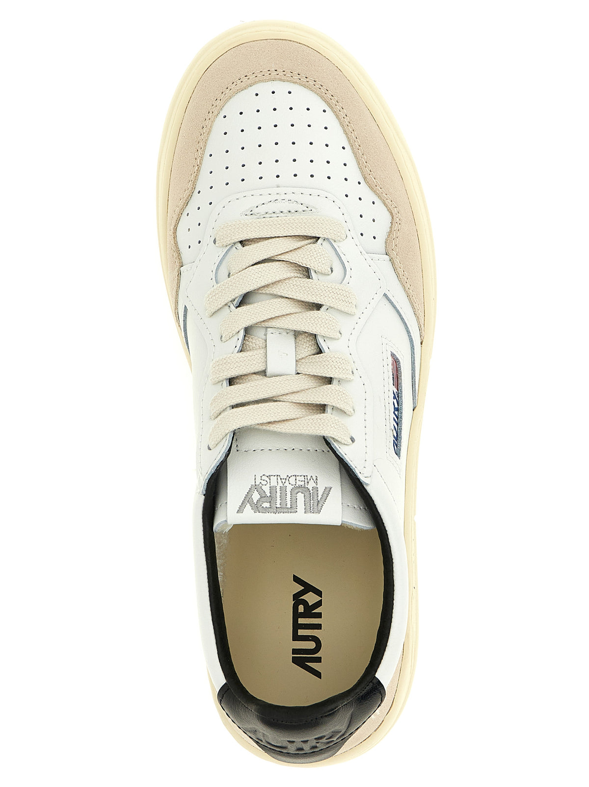 Multicolor Cowhide Athletic Sneakers