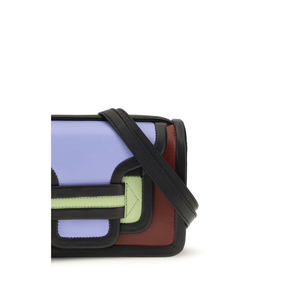 Multicolor Leather Shoulder Bag