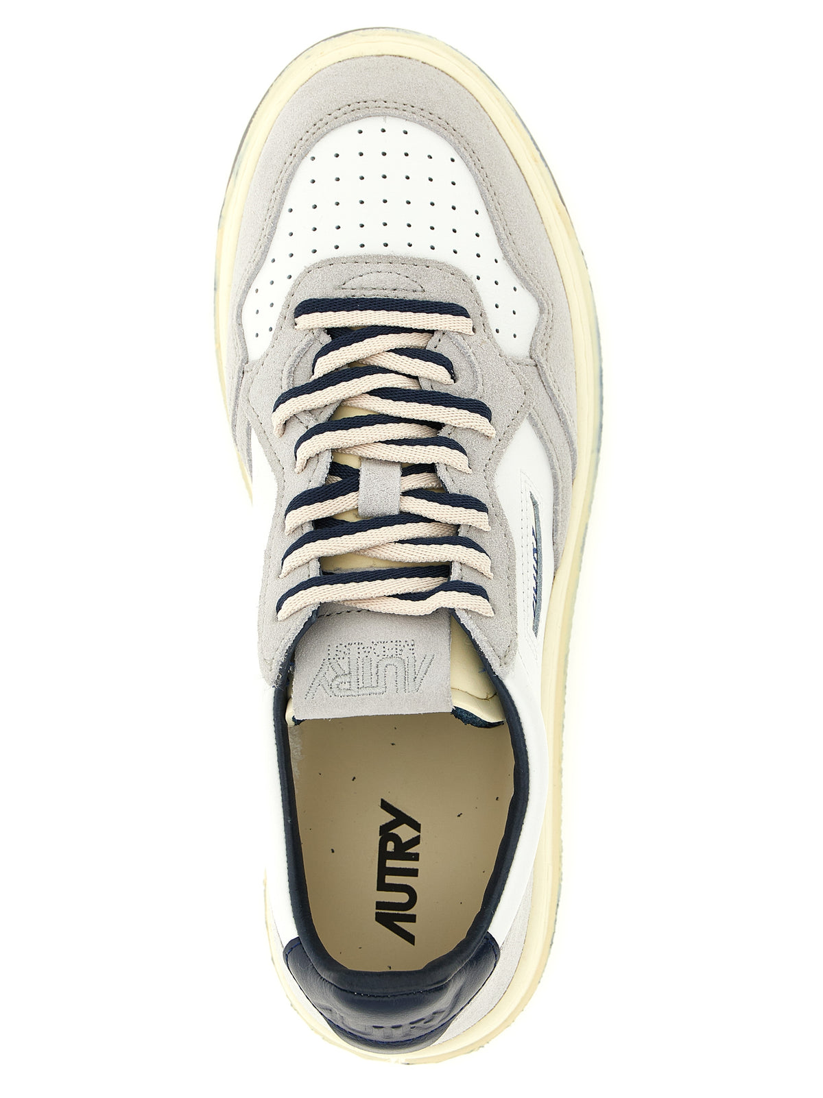 Multicolor Cowhide Athletic Sneakers