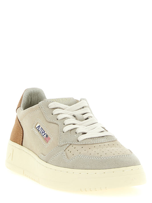 Multicolor Suede Leather Athletic Sneakers