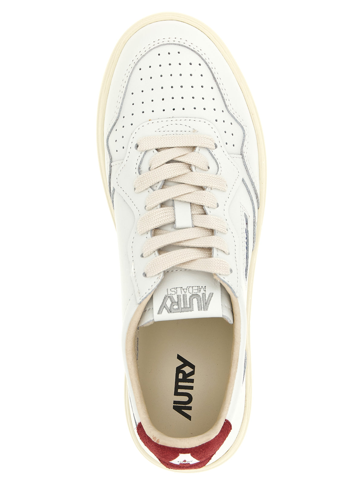 Bordeaux Cowhide Athletic Sneakers