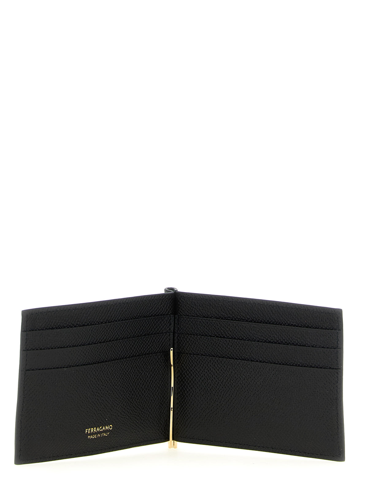 Black Calfskin Money Clip