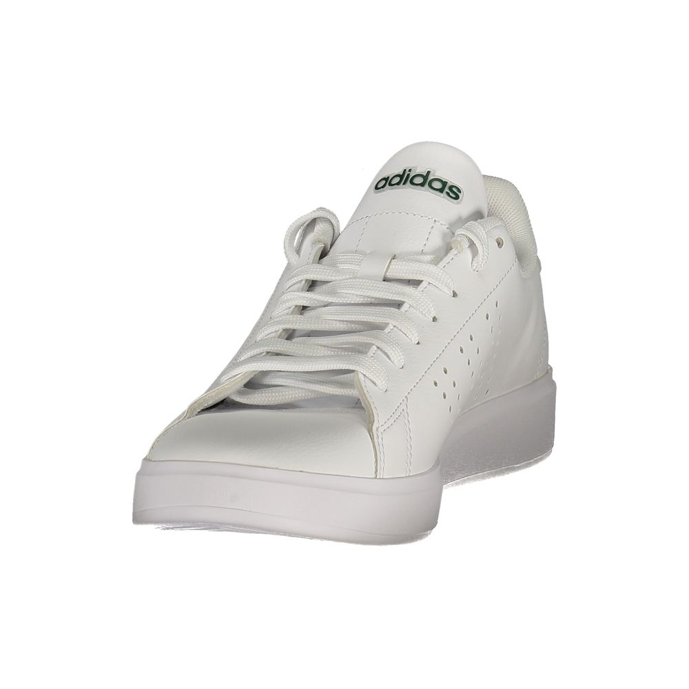 White Polyurethane Men's Sneaker