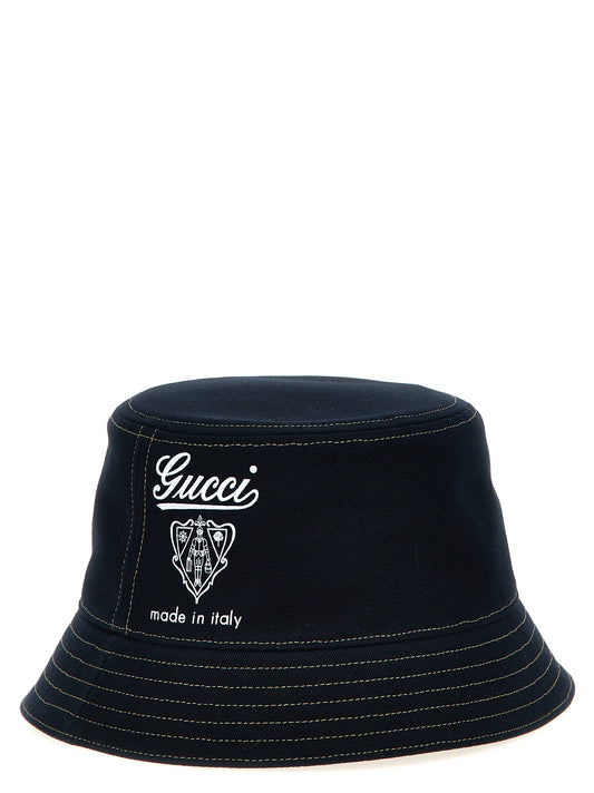 Blue Cotton Bucket Hat