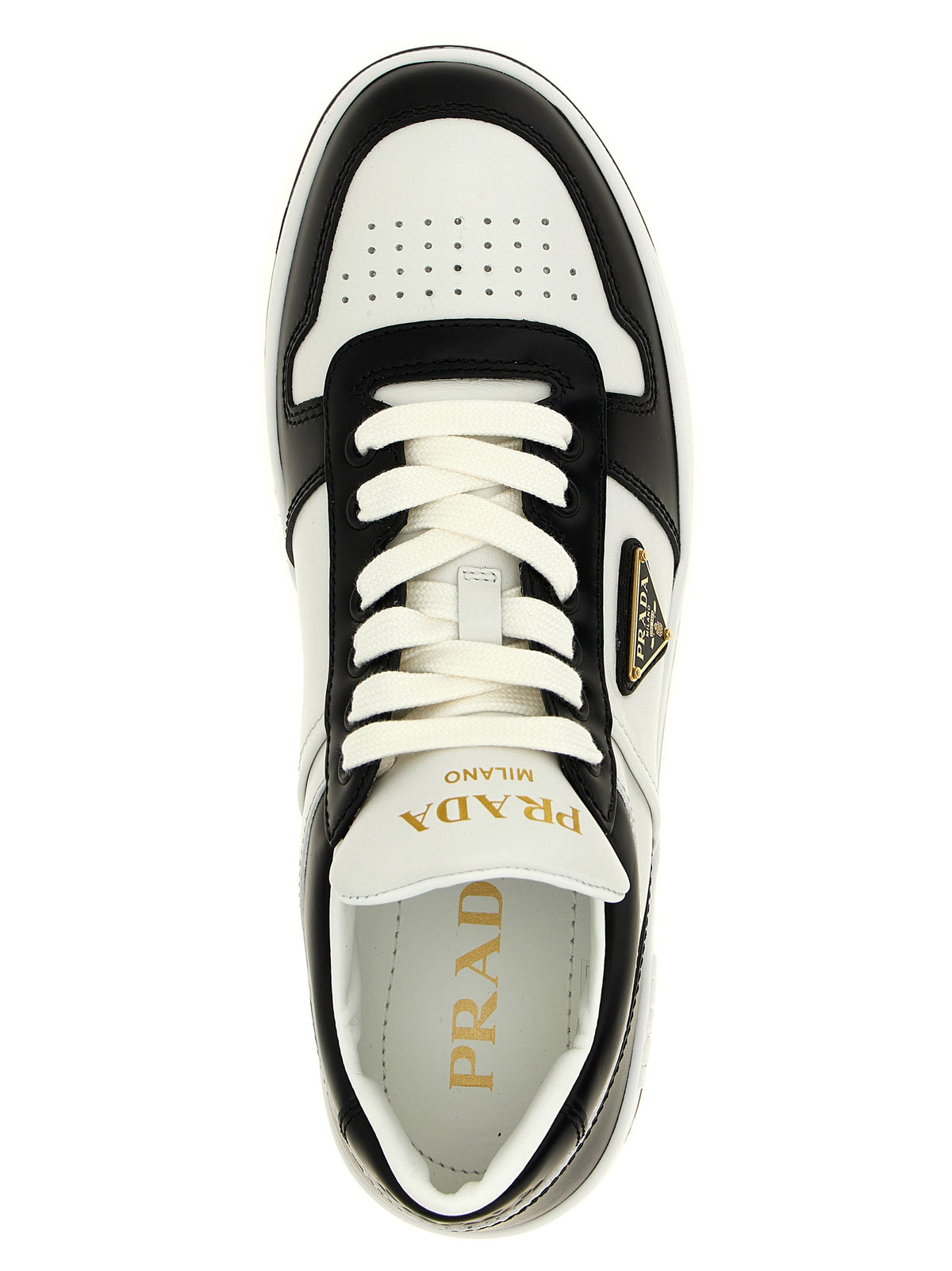 Bicolor Calfskin Low Top Sneakers