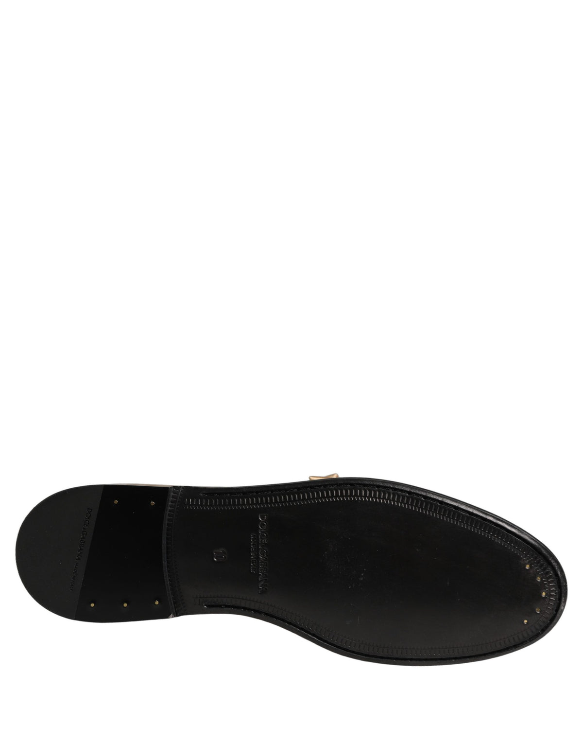 Metallic Gold Leather Flats Loafers Shoes