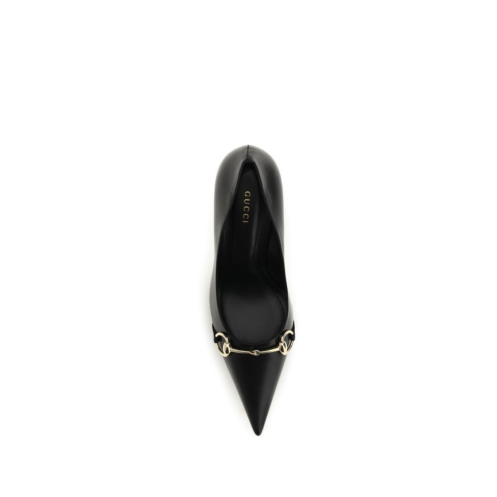 Black Calf Leather Bos Taurus High Heel Pumps