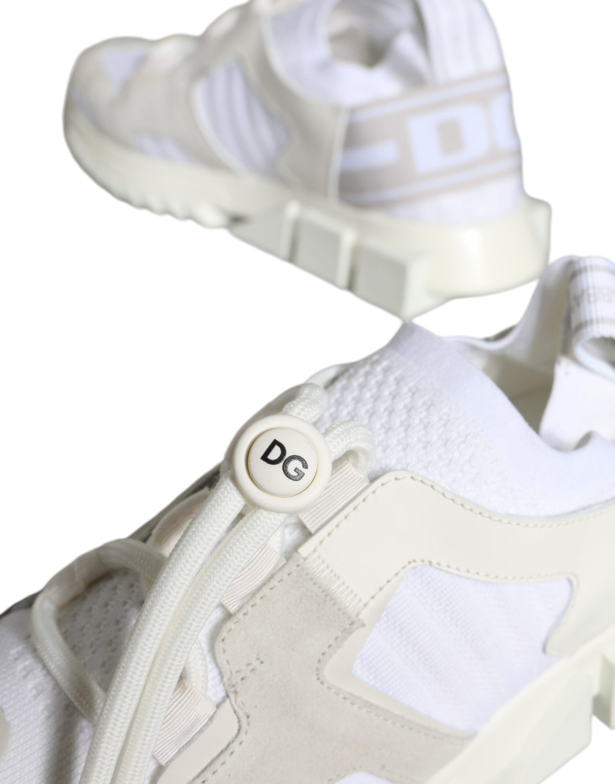 White Mesh Sorrento Trekking Sneakers Shoes