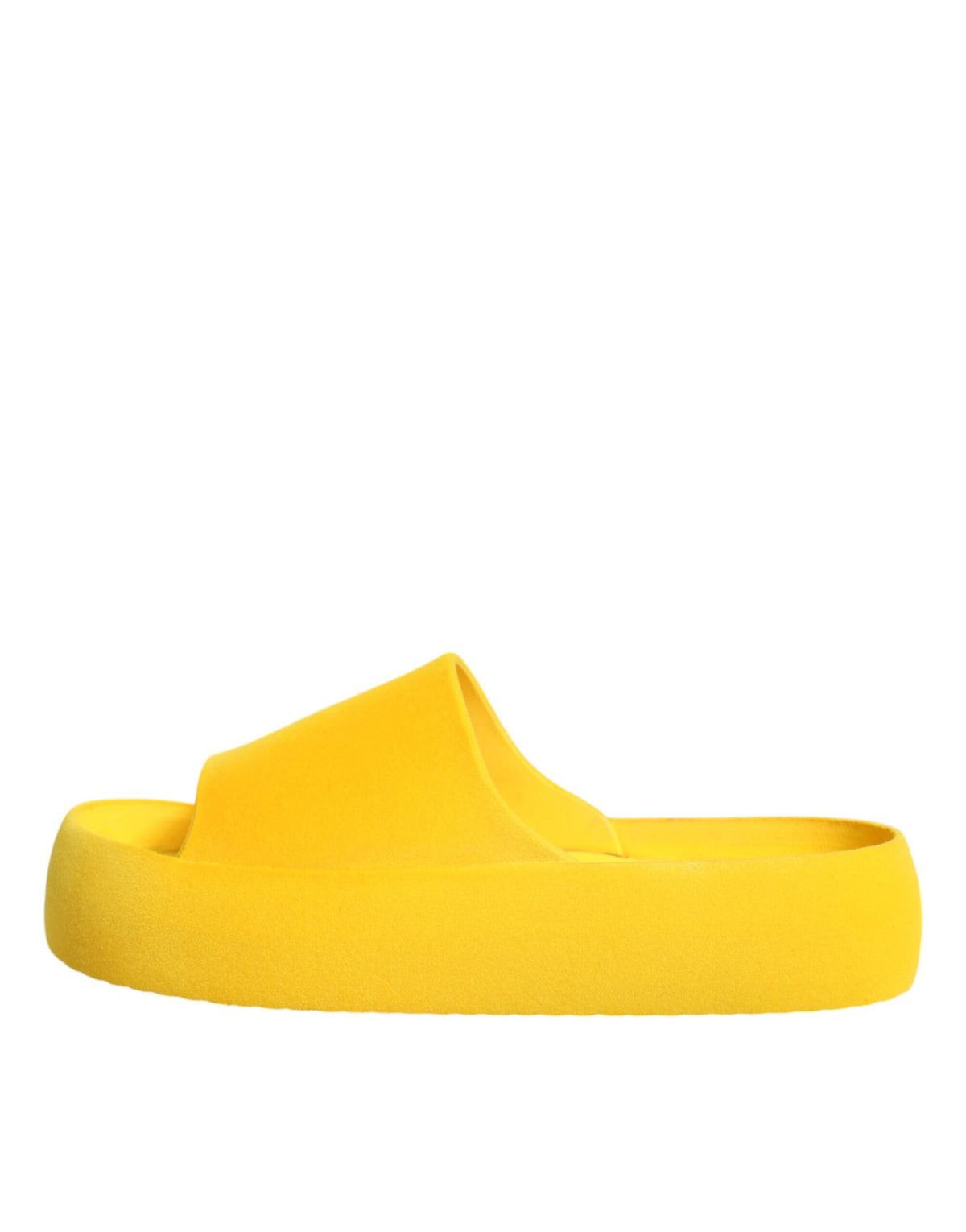 Yellow Rubber Slides Sandals Beachwear Shoes