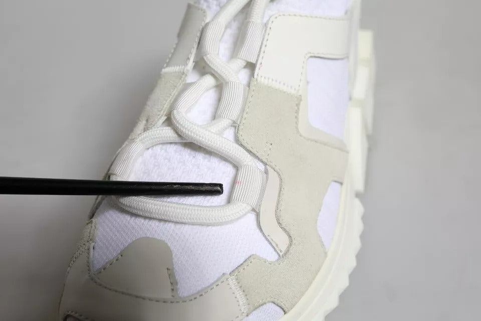 White Mesh Sorrento Trekking Sneakers Shoes