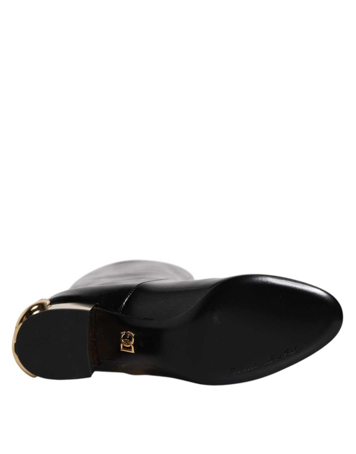 Black Patent Leather Vally High Boots Shoes