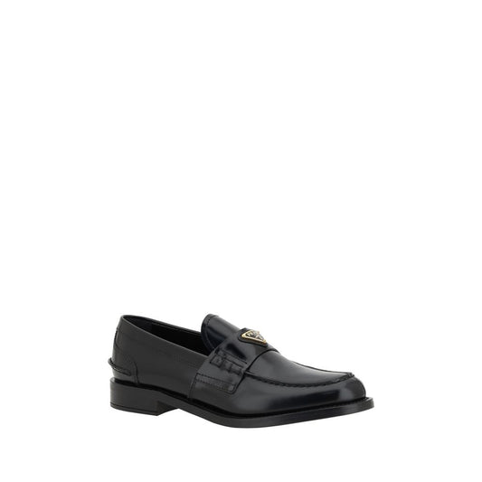 Mustat nahkaiset logoloaferit