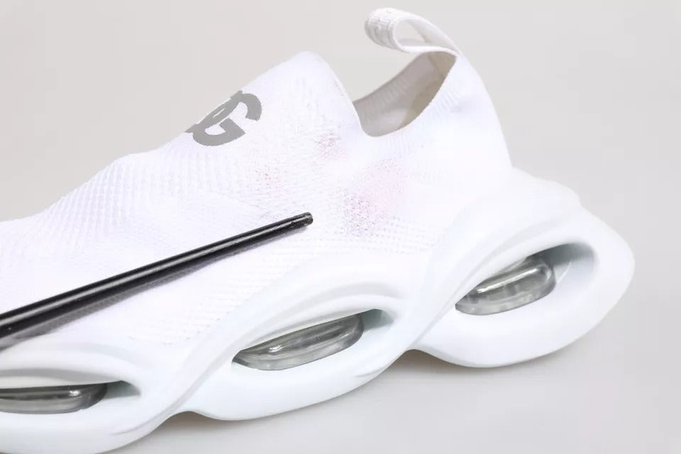 White Slip On Wave Low Top Sneakers Shoes