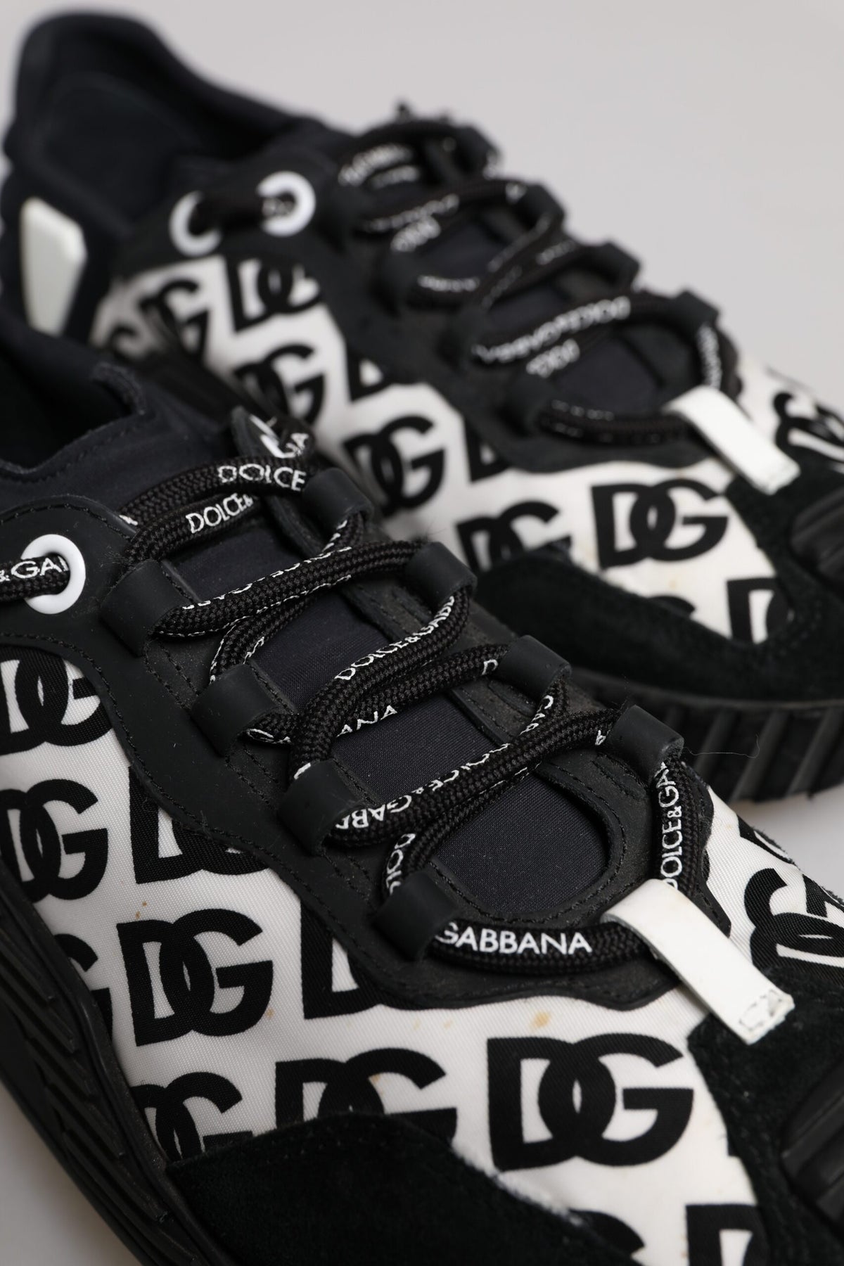 Black Logo Lace Up Low Top NS1 Sneakers Shoes
